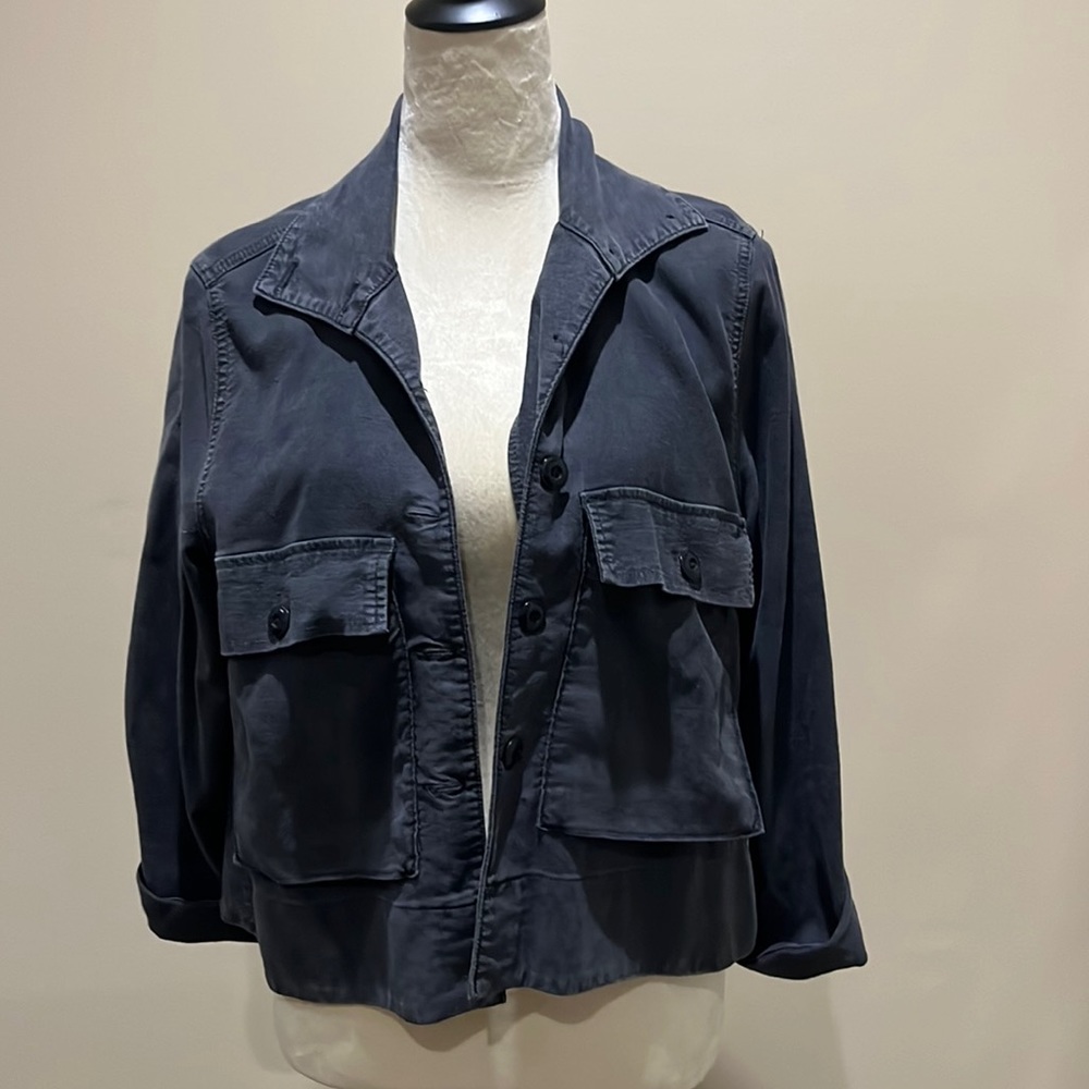 The Great Swing Jacket color Washed Black size 1 woman’s small